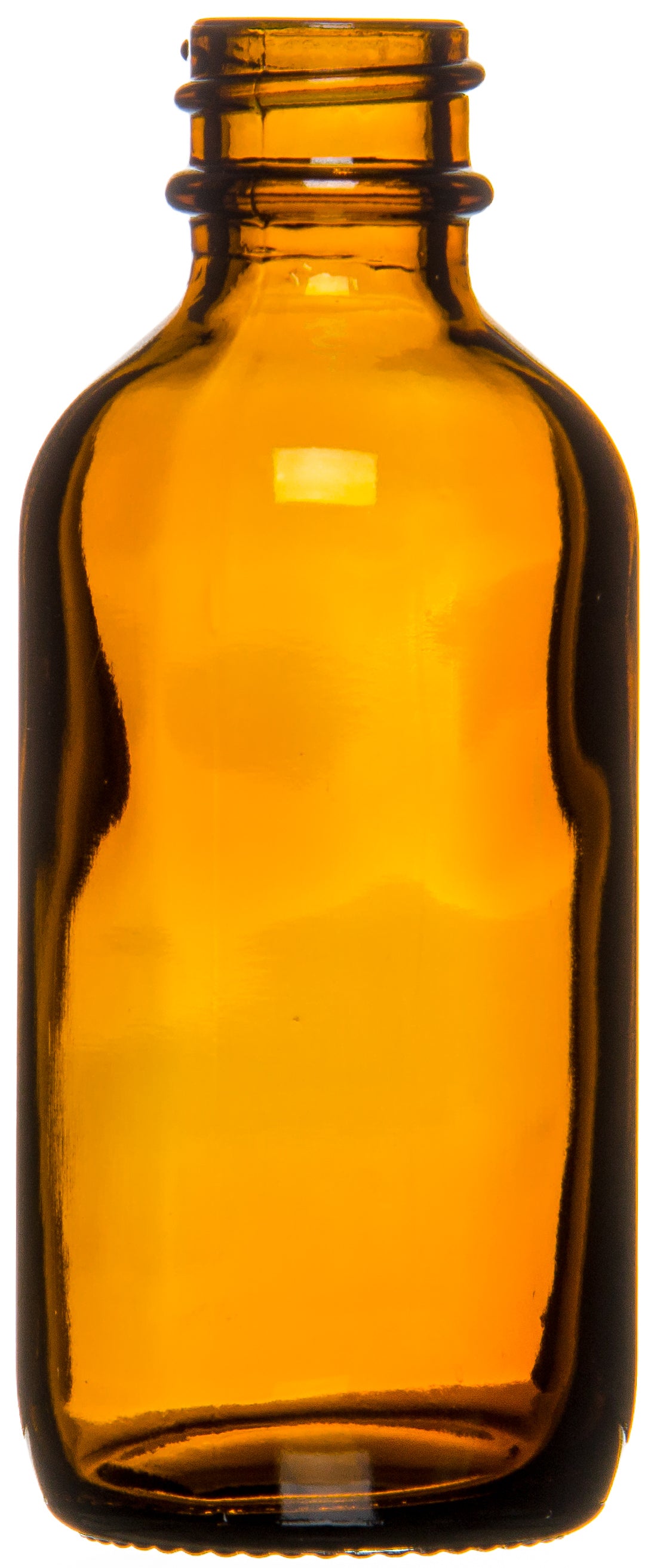 Glass Amber Bottle, 2 oz