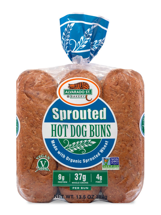 Sprouted Wheat Hot Dog Buns, Frozen