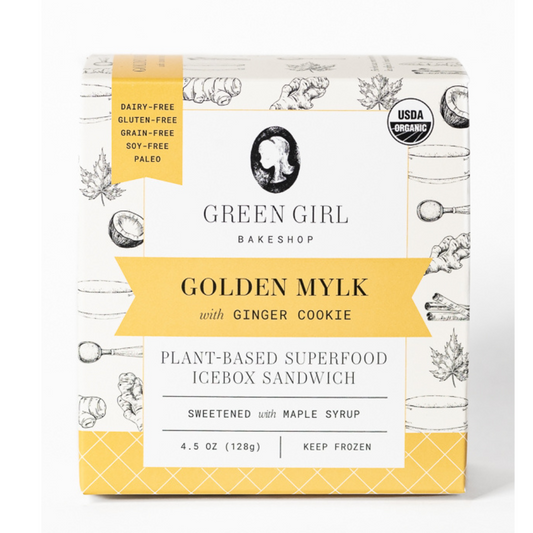 Icebox Sandwich, Plant-Based, Golden Mylk, Frozen, Organic