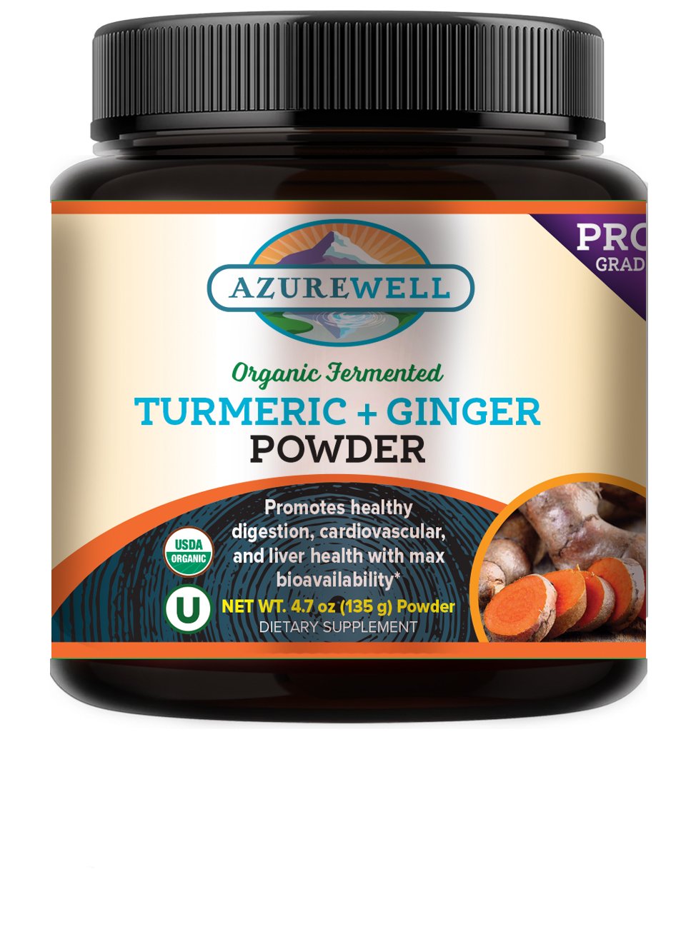 Fermented Turmeric + Ginger Powder, Organic
