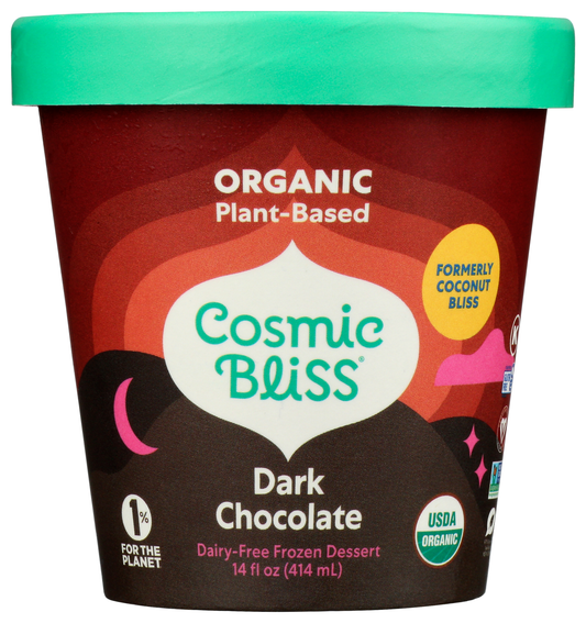 Coconut Ice Cream, Dark Chocolate, Frozen, GF, Organic