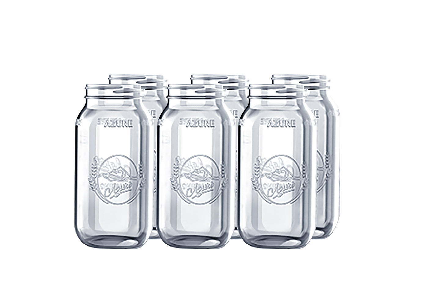 Canning Jars, Half-Gallon, Wide Mouth (JARS ONLY, no bands & lids)