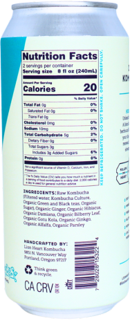 Kombucha, Hero's Blend, Raw