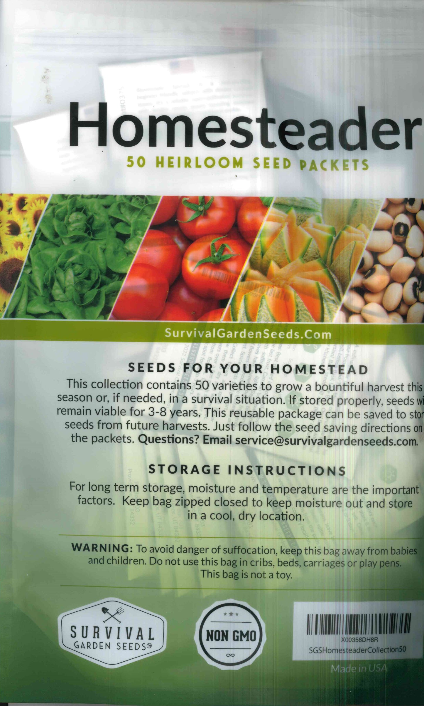 Survival Kit, Homesteader Seed Collection