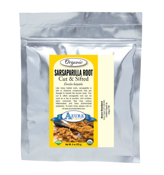 Sarsaparilla Root, Cut & Sifted, Organic