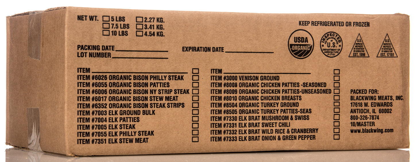 Turkey Patties Seasoned, Frozen, Organic