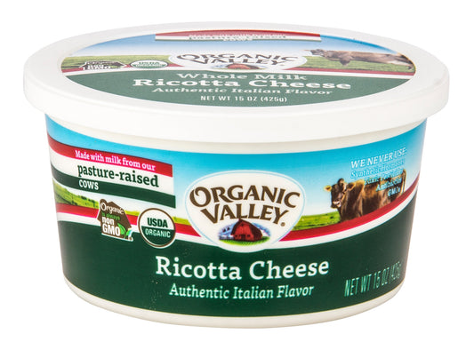 Ricotta Cheese, Tub, Organic