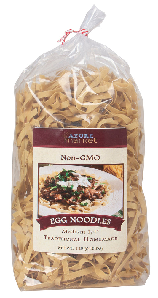 Traditional Homemade Egg Noodles, Medium 1/4 inch