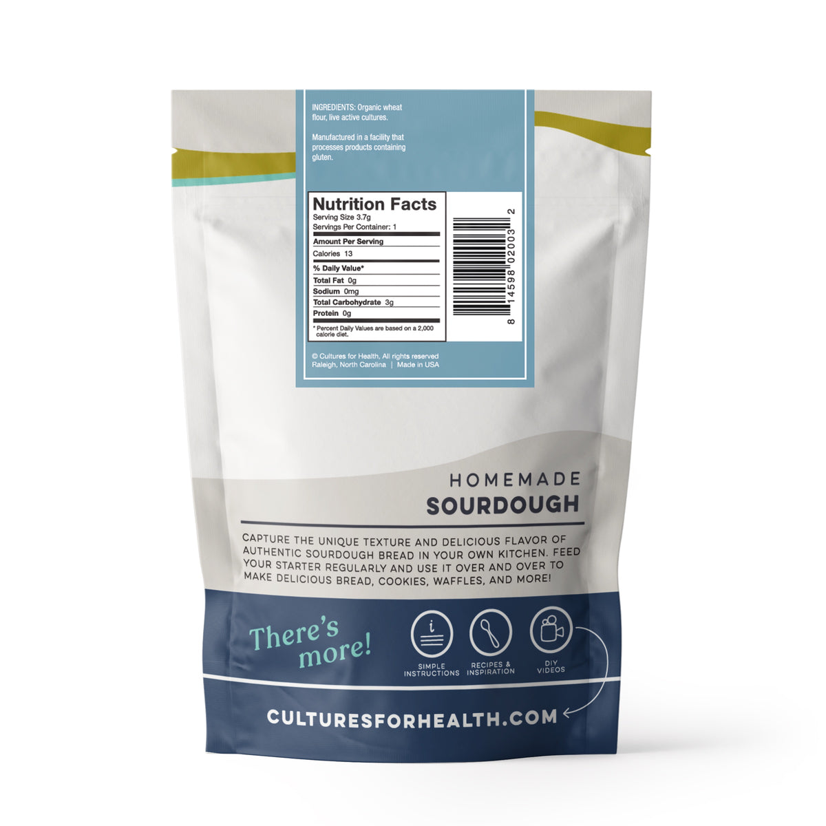 Real Sourdough Bread, Starter Culture, Whole Wheat
