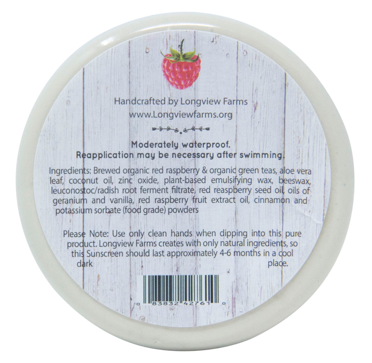 Raspberry Zinc Sunscreen
