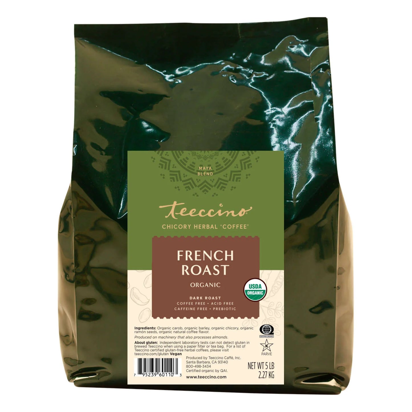 French Roast, Chicory, Herbal Coffee, Organic
