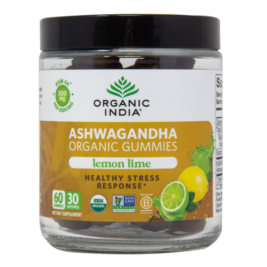 Ashwagandha Gummies, Lemon Lime, Organic