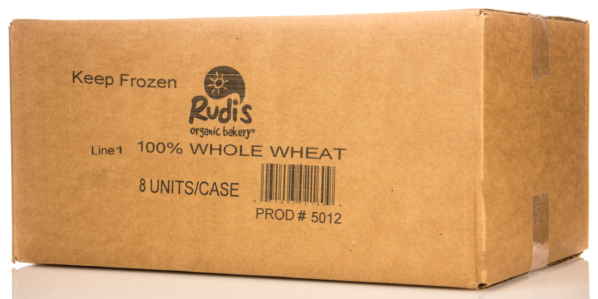 100% Whole Wheat Bread, Frozen, Organic