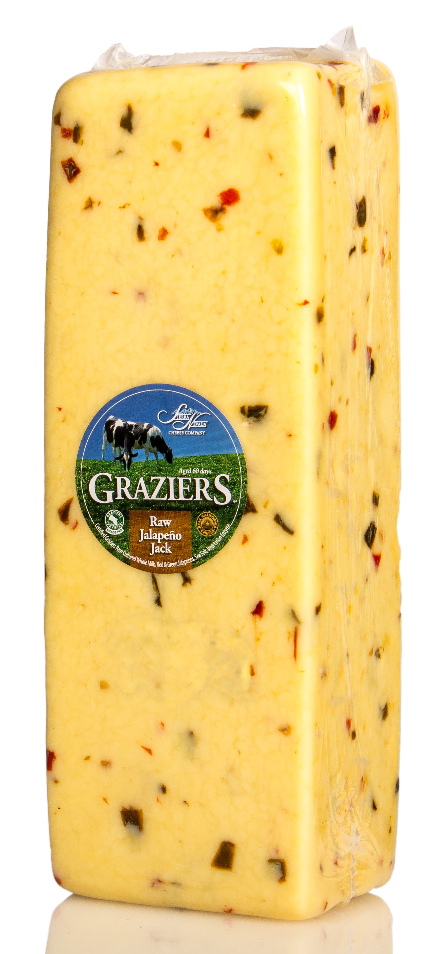 Graziers, Jalapeno Jack, Raw, Grass-Fed, Pastured, Random Weight