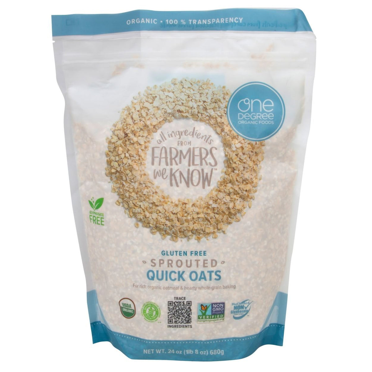 Oats, Quick, Sprouted, Organic