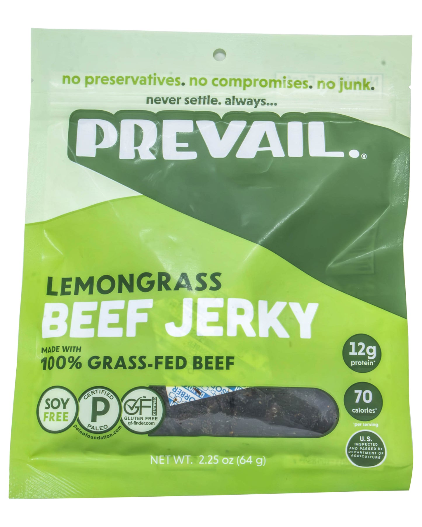 Beef Jerky, Lemongrass, 100% Grass-Fed