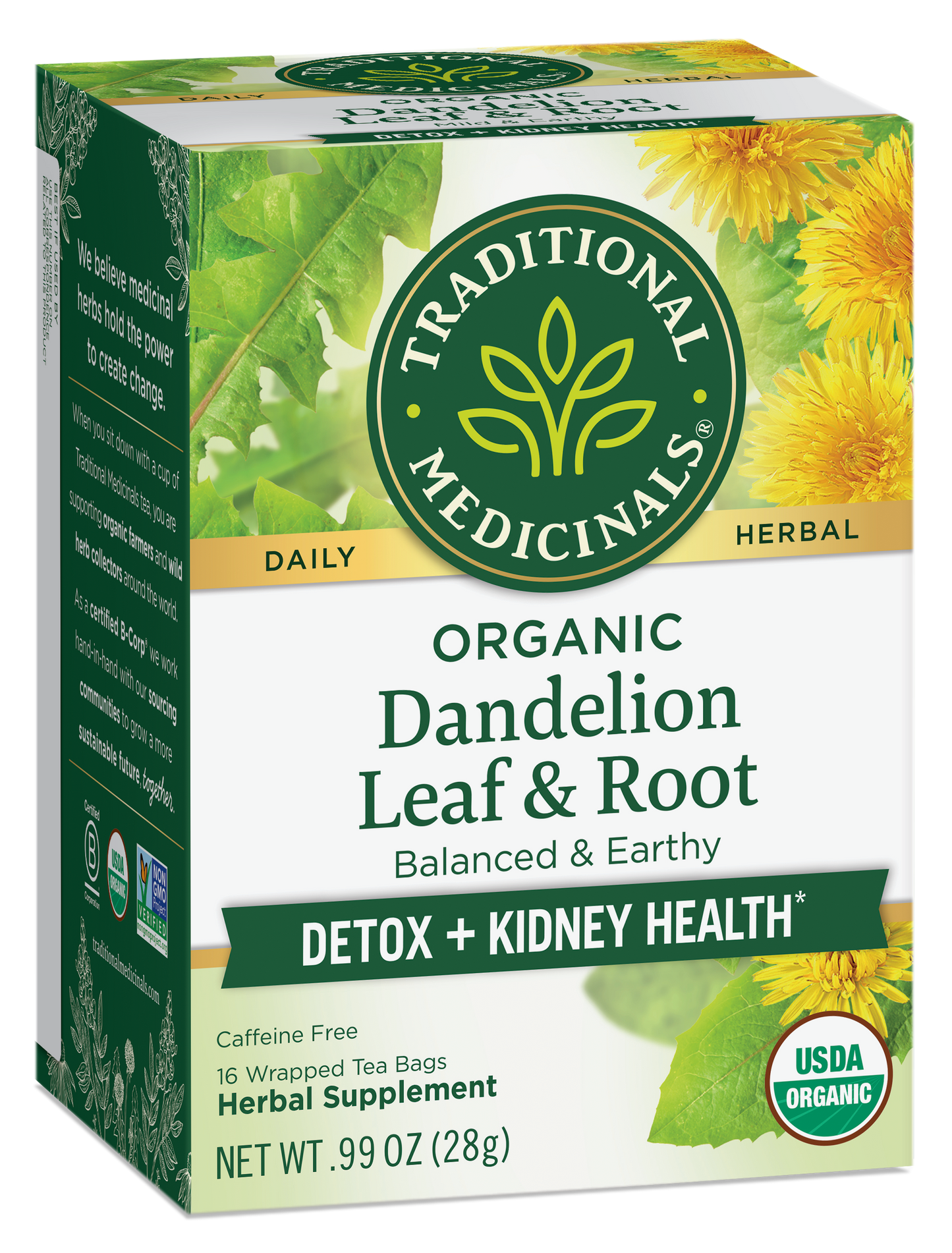 Dandelion Leaf & Root Tea, Organic