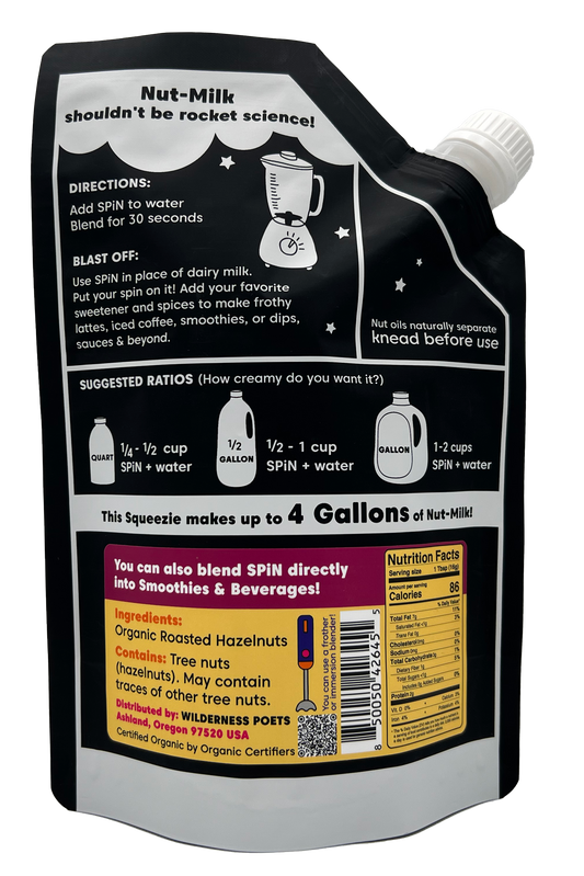 @Hazelnut Milk & Cream Concentrate, Unsweetened, Organic