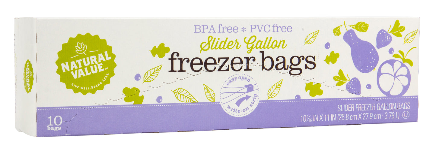 Slider Freezer Bags, Gallon size