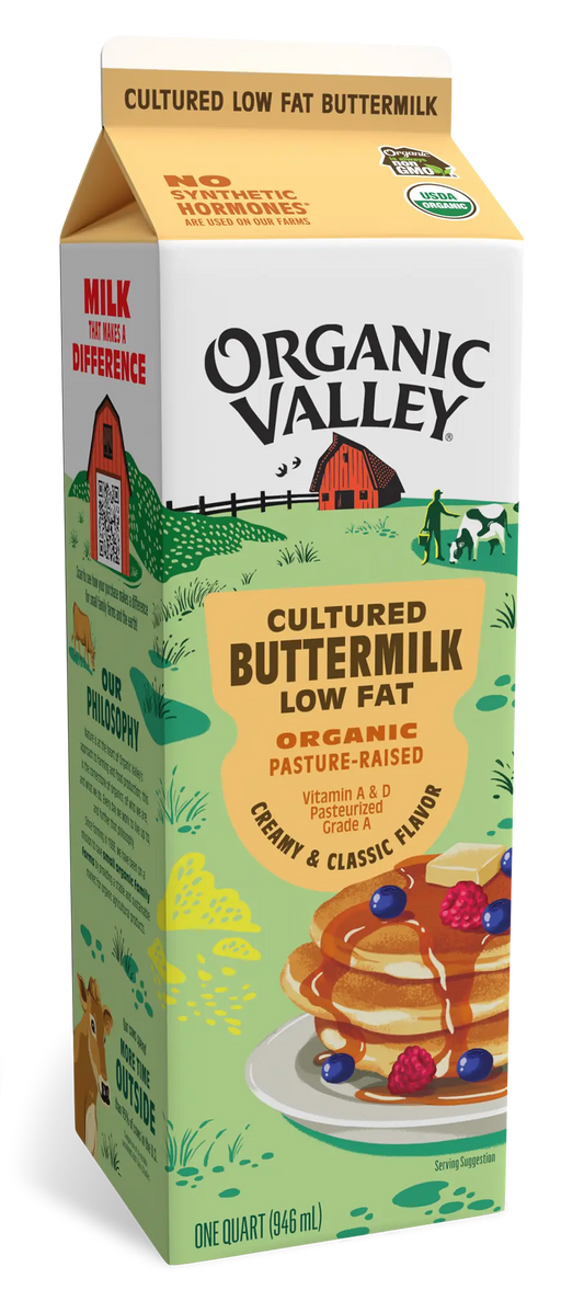 Buttermilk, Cultured Lowfat, Organic