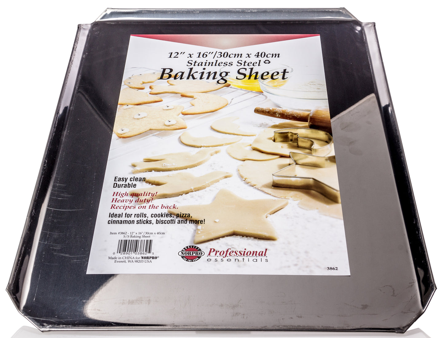 Cookie Sheet, Stainless Steel, 16 x 12 inch