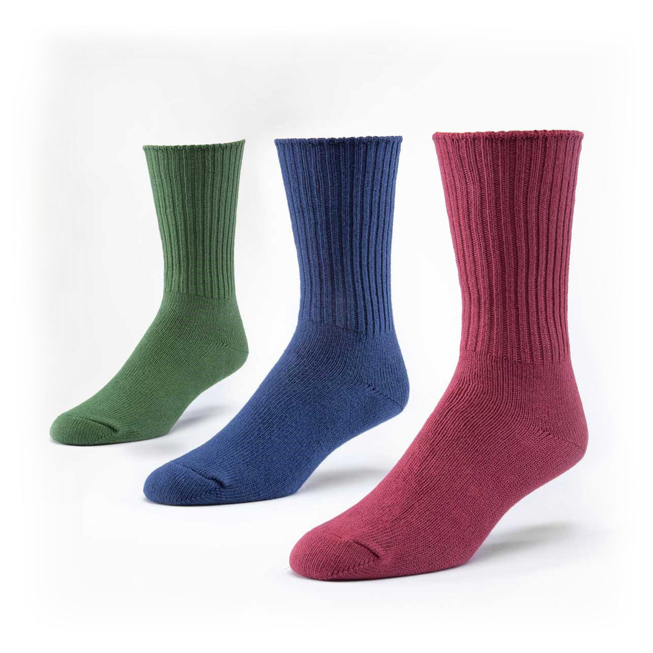 Crew Socks, R/N/F 9-11, Organic