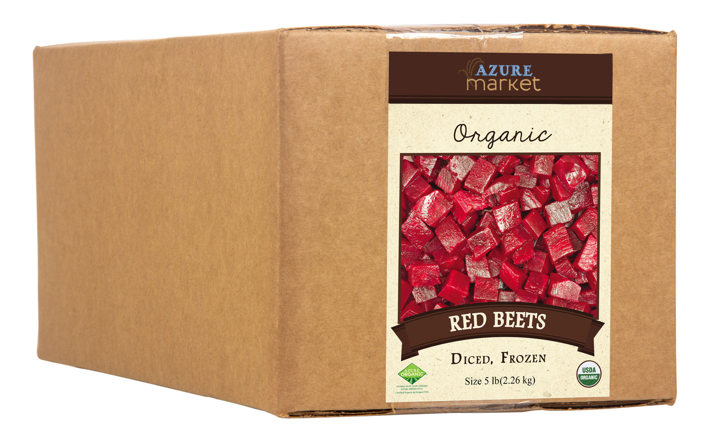 Red Beets, Diced, Frozen, Organic