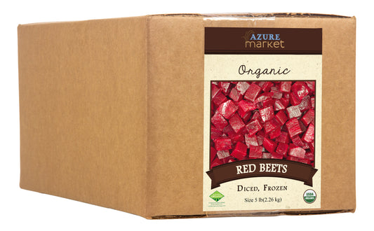 Red Beets, Diced, Frozen, Organic
