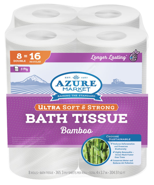 Bamboo Toilet Paper, 3 Ply, 365 Sheets