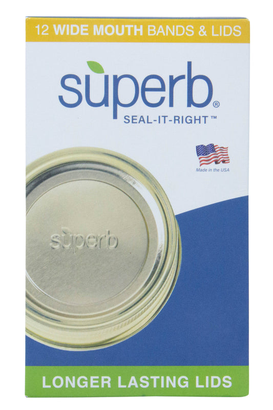 Canning Lids with Bands, Mason, Wide Mouth