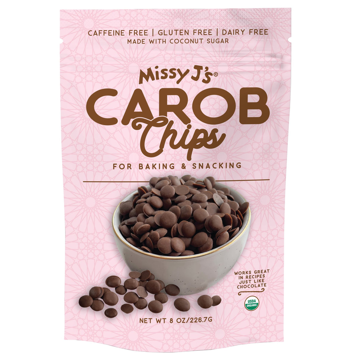 Carob Chips Sweetened, Organic