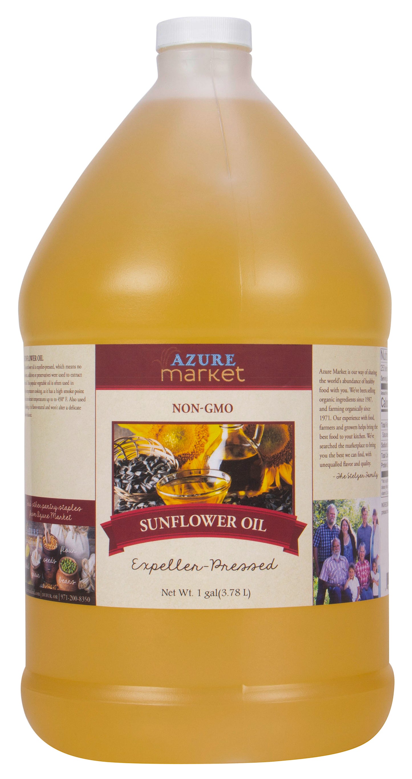 Sunflower Oil, Expeller Pressed, Non GMO