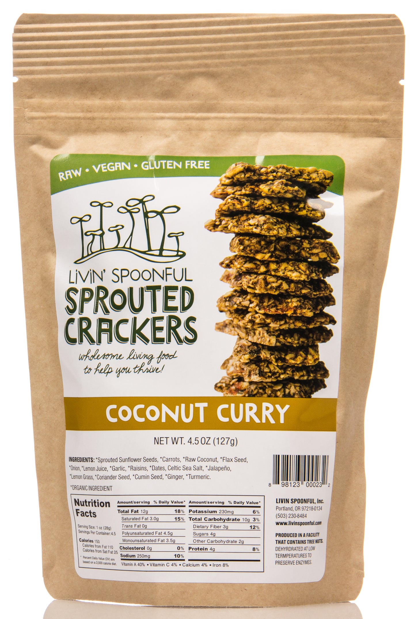 @Sprouted Crackers, Coconut Curry