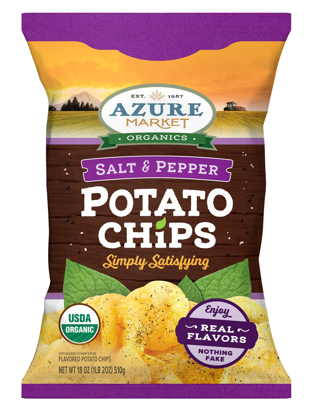 Potato Chips, Salt & Pepper, Organic