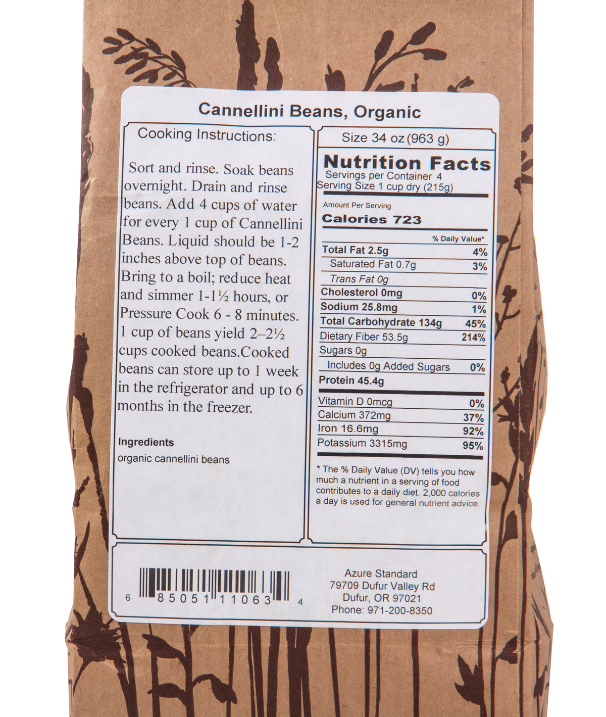 Cannellini Beans, Organic