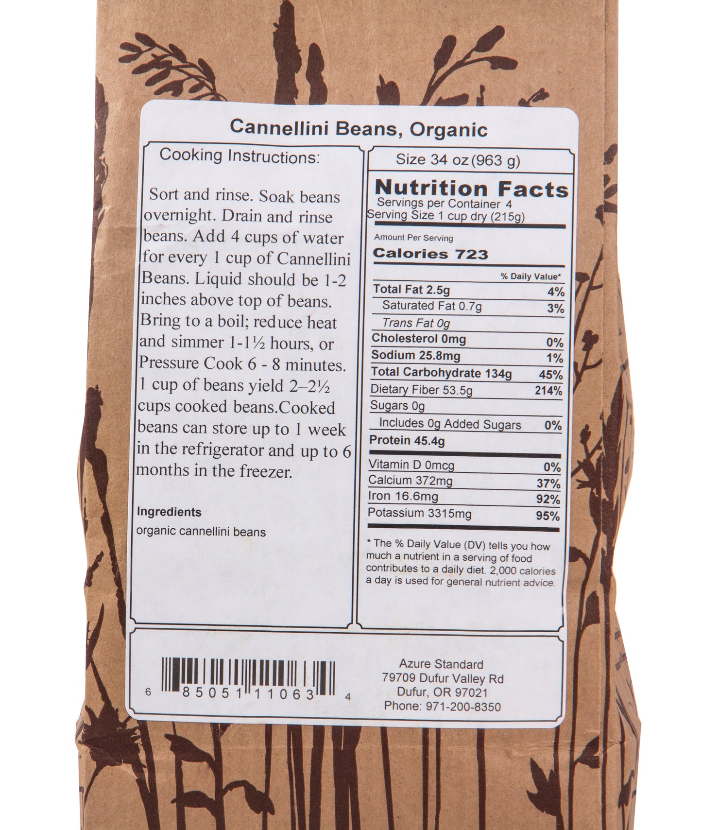 Cannellini Beans, Organic