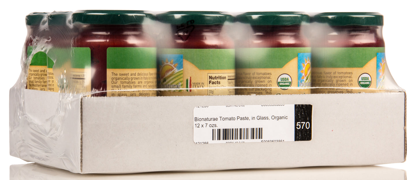 Tomato Paste, in Glass, Organic