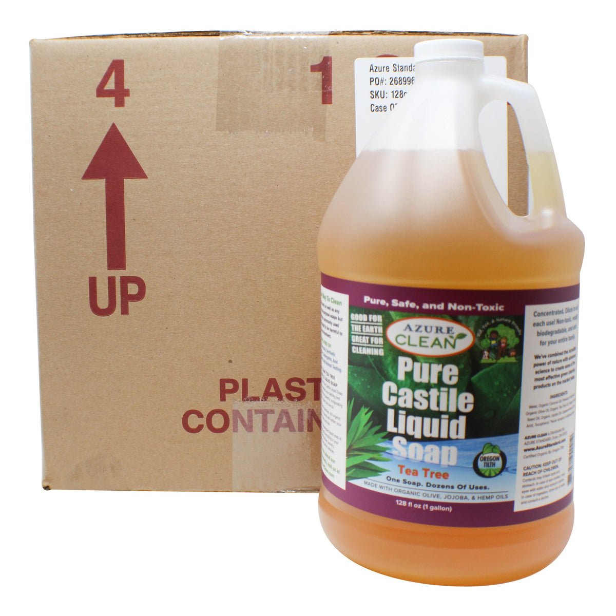 Castile Liquid Soap, Pure, Tea Tree, Organic