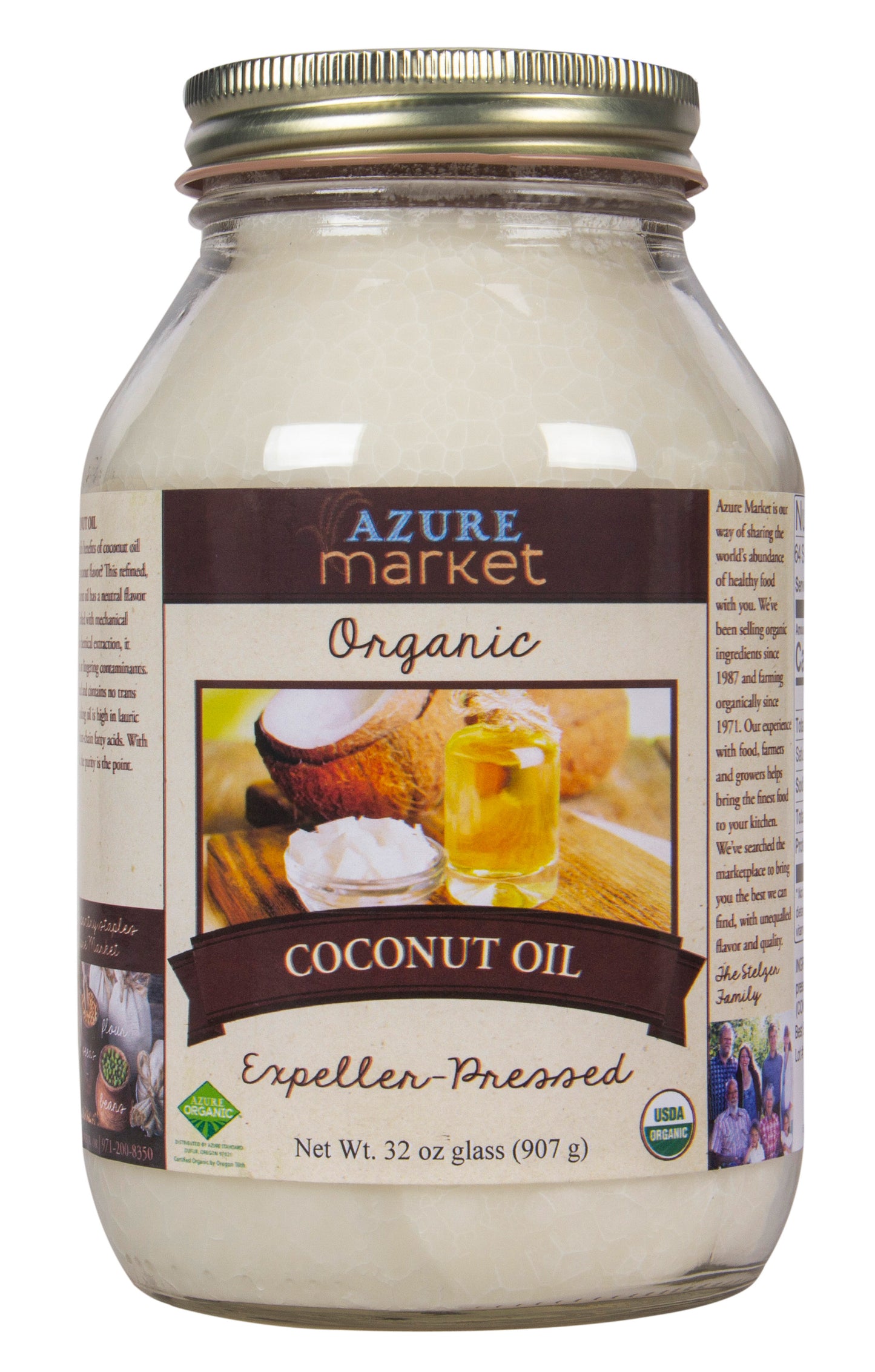Coconut Oil, Expeller Pressed, Organic