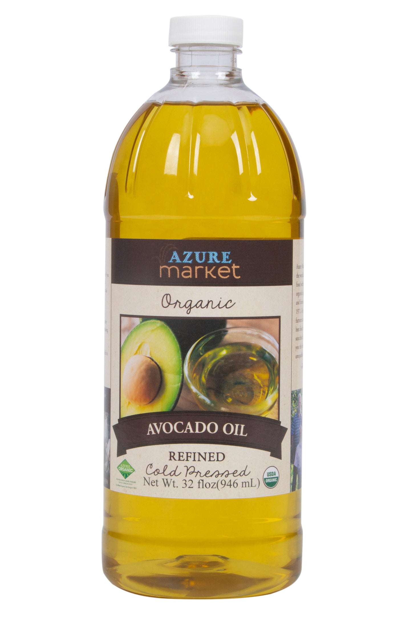Avocado Oil, Cold Pressed, Refined, Organic