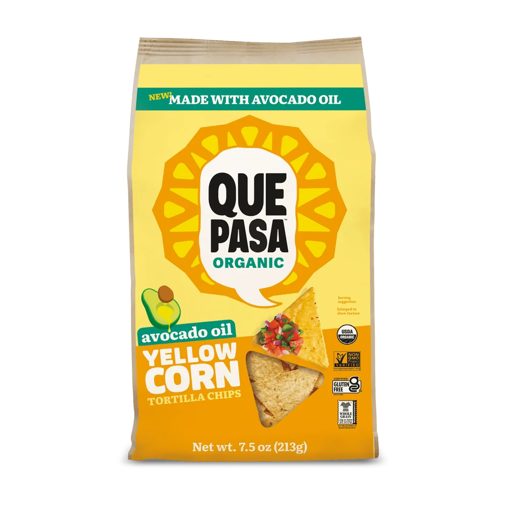 Tortilla Chips, Yellow Corn, Avocado Oil, Organic