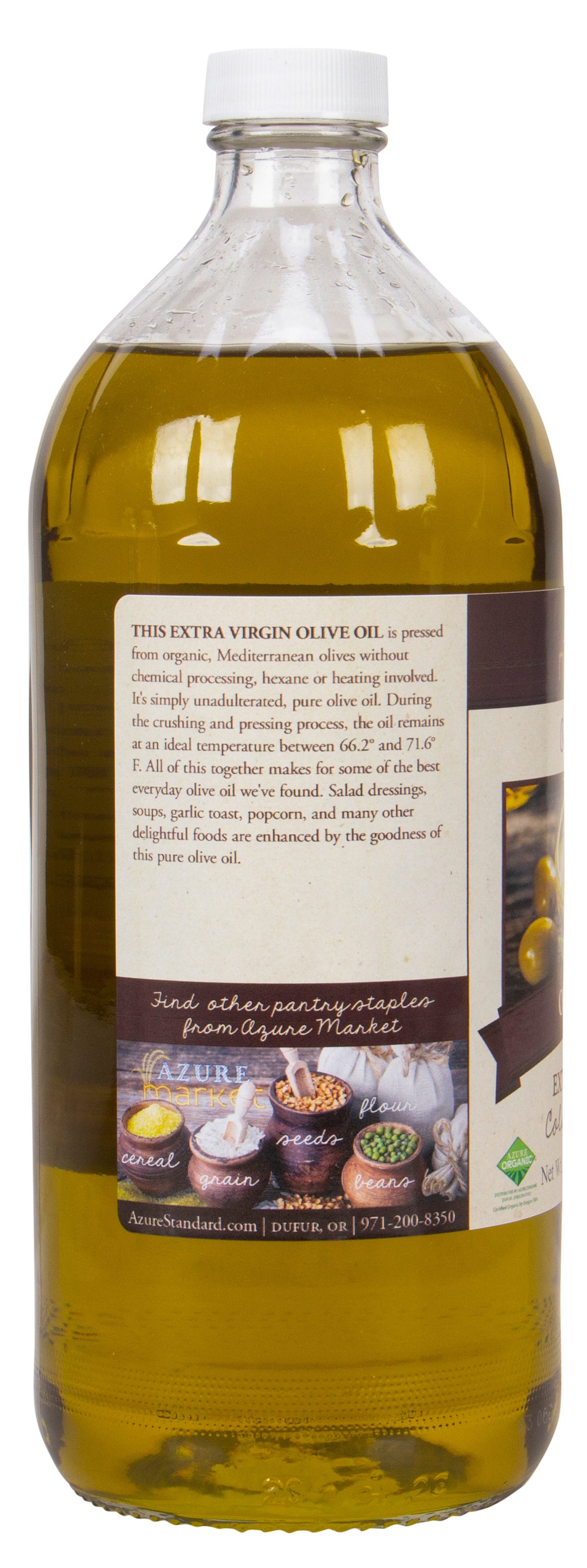 Olive Oil, Extra Virgin, Cold Pressed, Organic