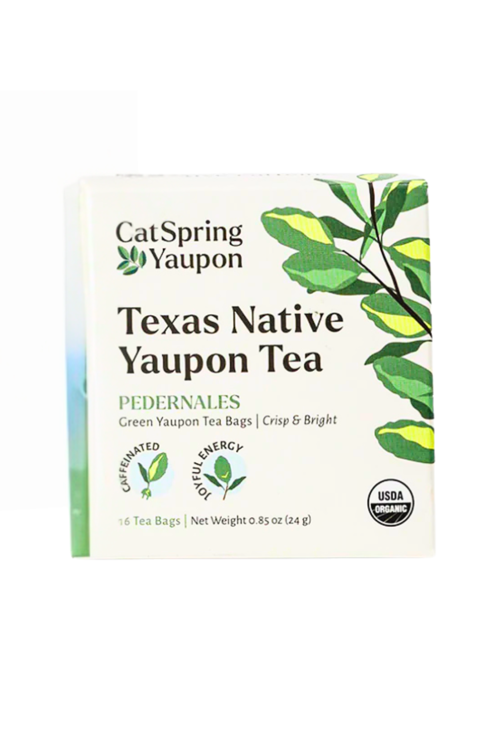 Tea, Yaupon Green Pedernales, Light Roast, Organic