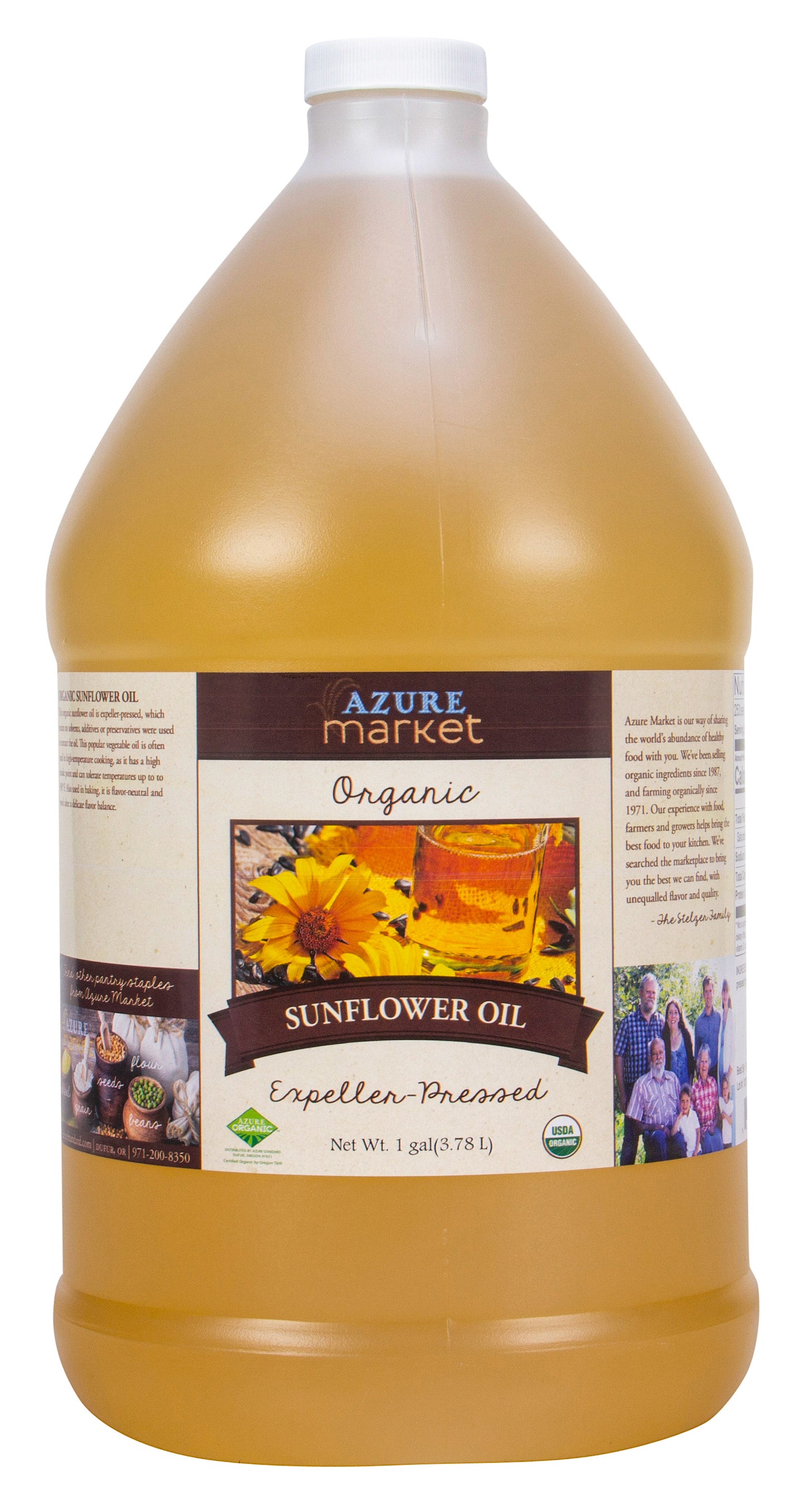 Sunflower Oil, Expeller Pressed, Organic