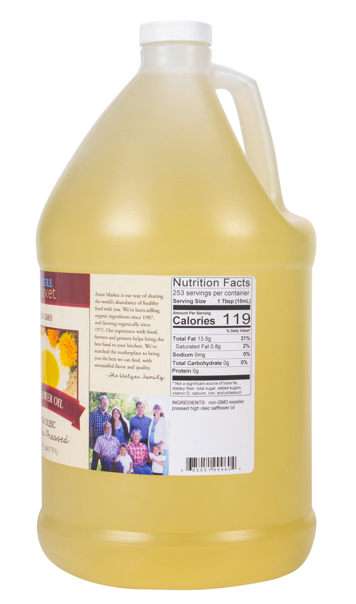 Safflower Oil, Expeller Pressed High Oleic, Non GMO