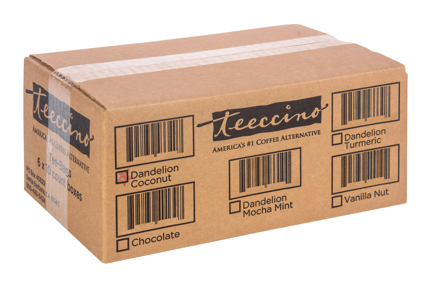 Dandelion Coconut, Roasted, Herbal Tea Bags, Organic