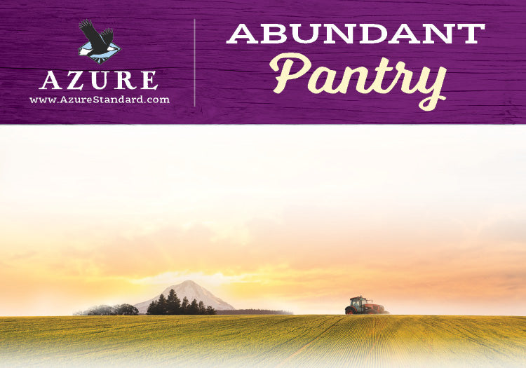 Azure Abundant Pantry Label, Large -  Purple (3.5x5)