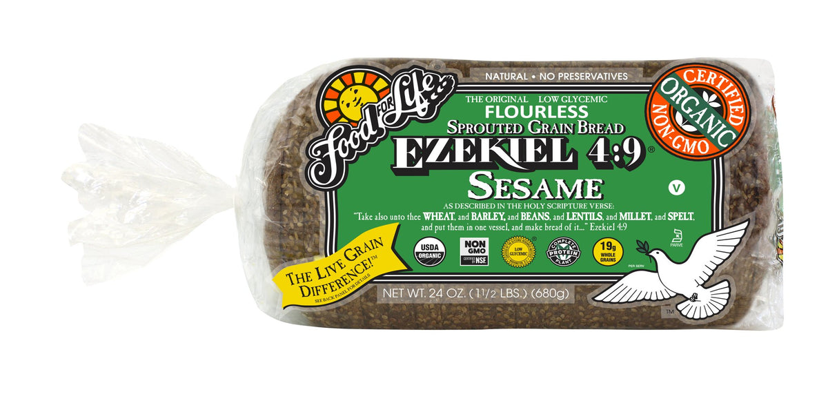 Sesame Ezekiel Bread, Frozen, Organic