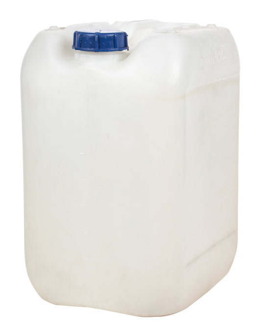 Empty 5 gal. Plastic Vanilla Container