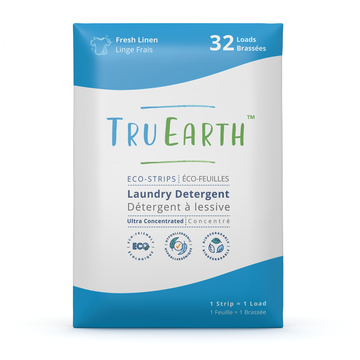Laundry Detergent Eco-Strips, Fresh Linen